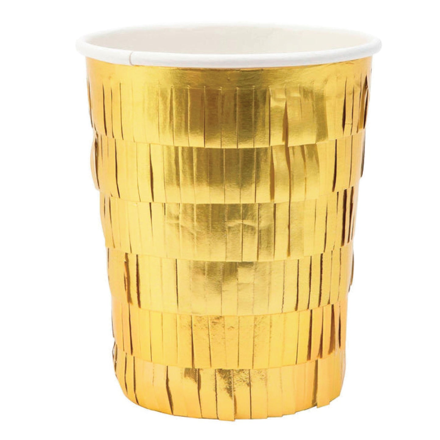 Gold Fringe Paper Cups