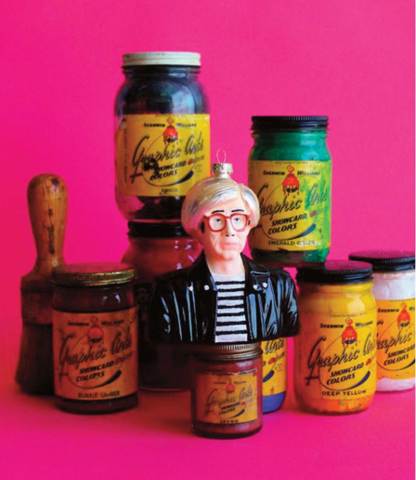 Andy Warhol Glass Ornament