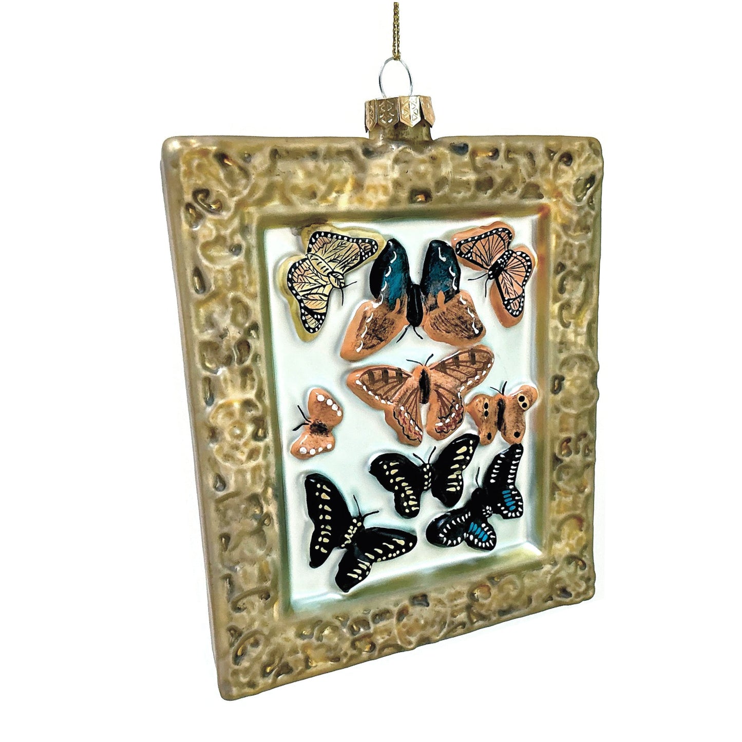 Victorian Butterfly Specimen Glass Ornament by Cody Foster