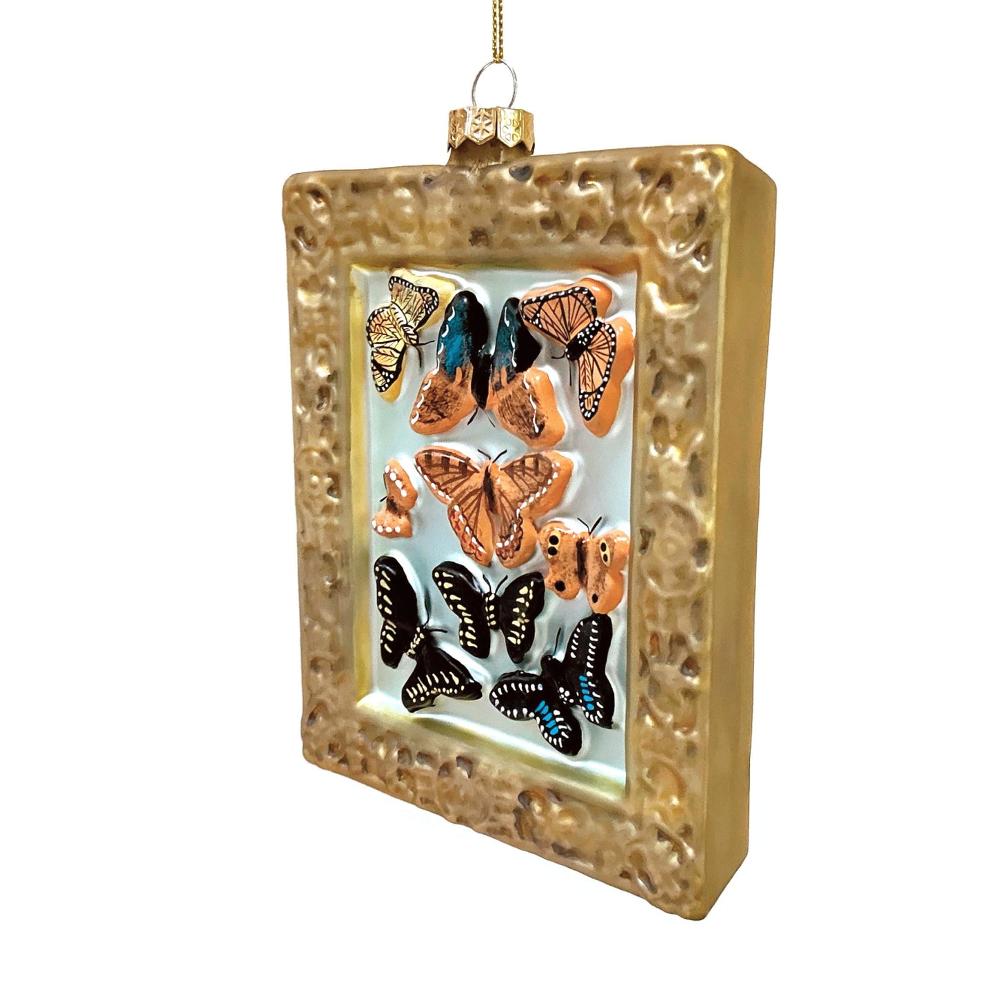 Victorian Butterfly Specimen Glass Ornament by Cody Foster