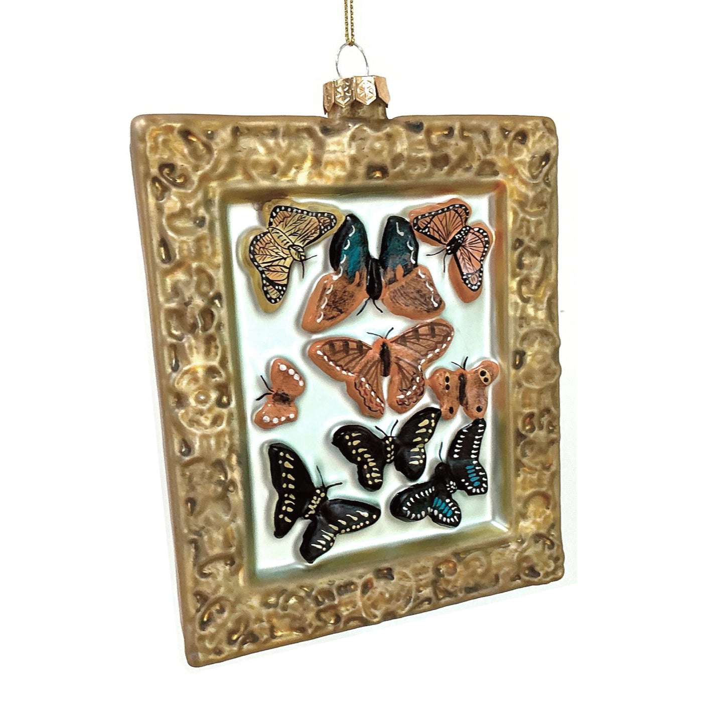 Victorian Butterfly Specimen Glass Ornament by Cody Foster