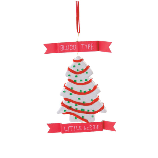 Christmas Tree Cake Ornament with Scroll