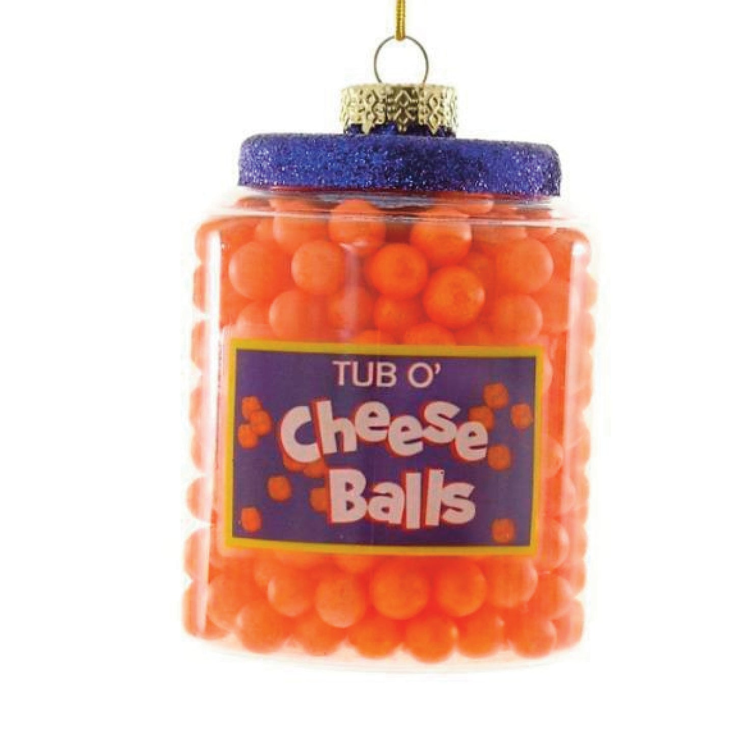 Tub O’ Cheese Balls Glass Ornament from Cody Foster