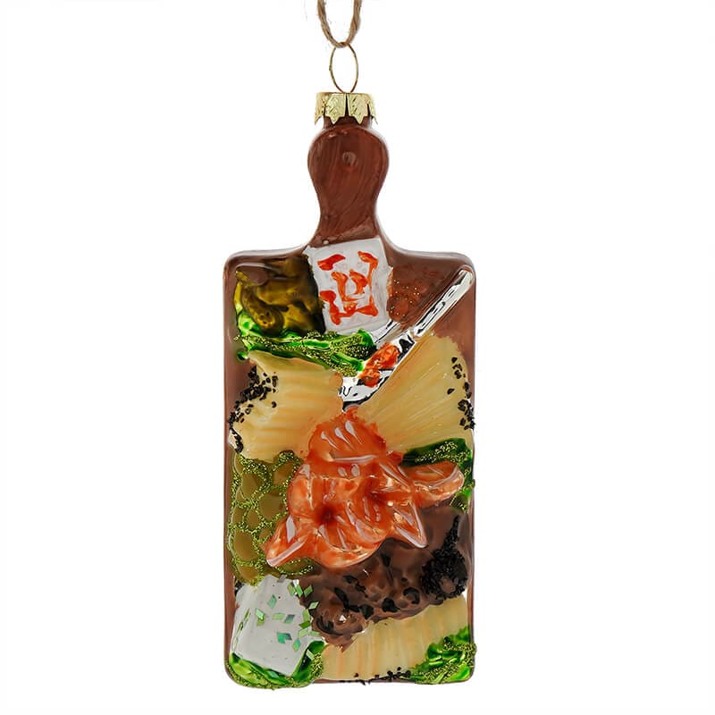 Cheese Board Glass Ornament by Cody Foster