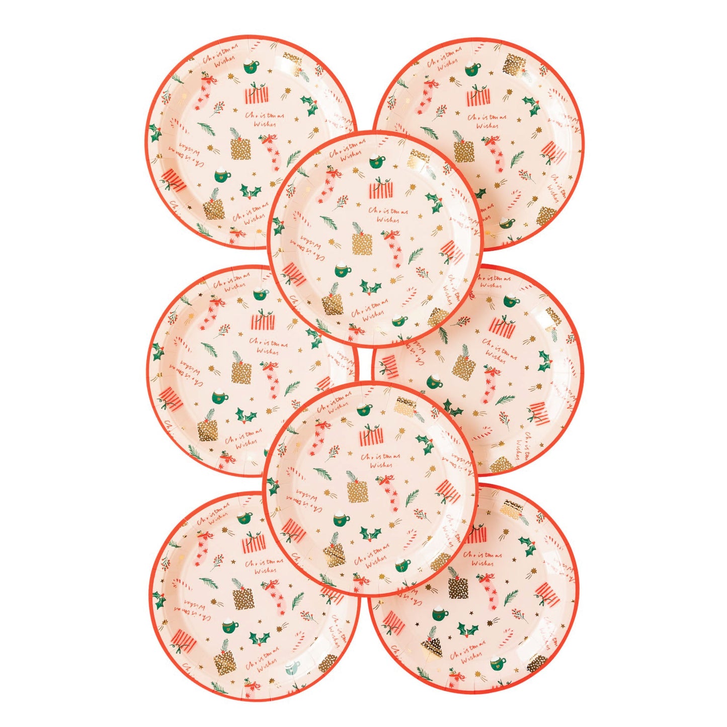 Christmas Wishes Paper Plates