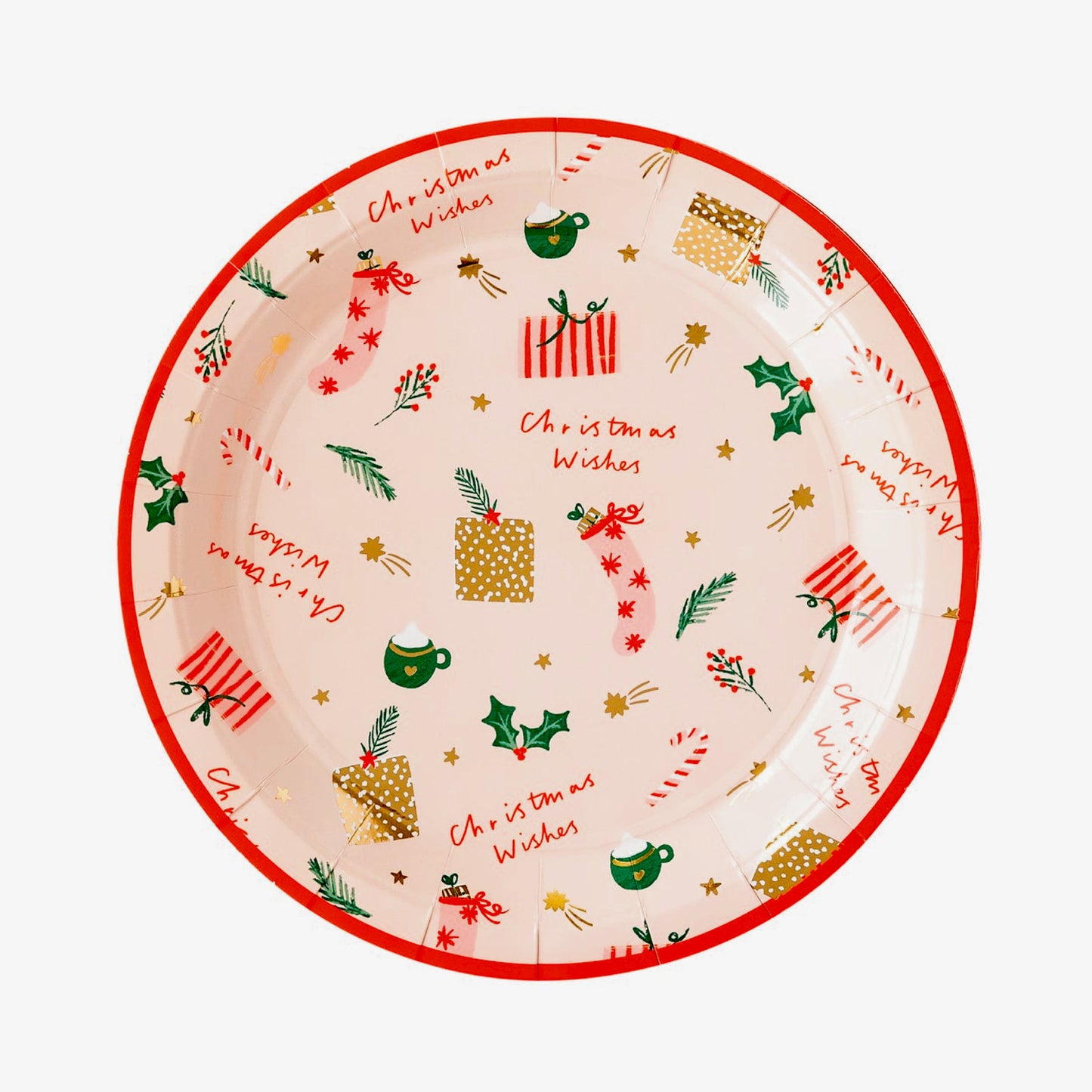 Christmas Wishes Paper Plates