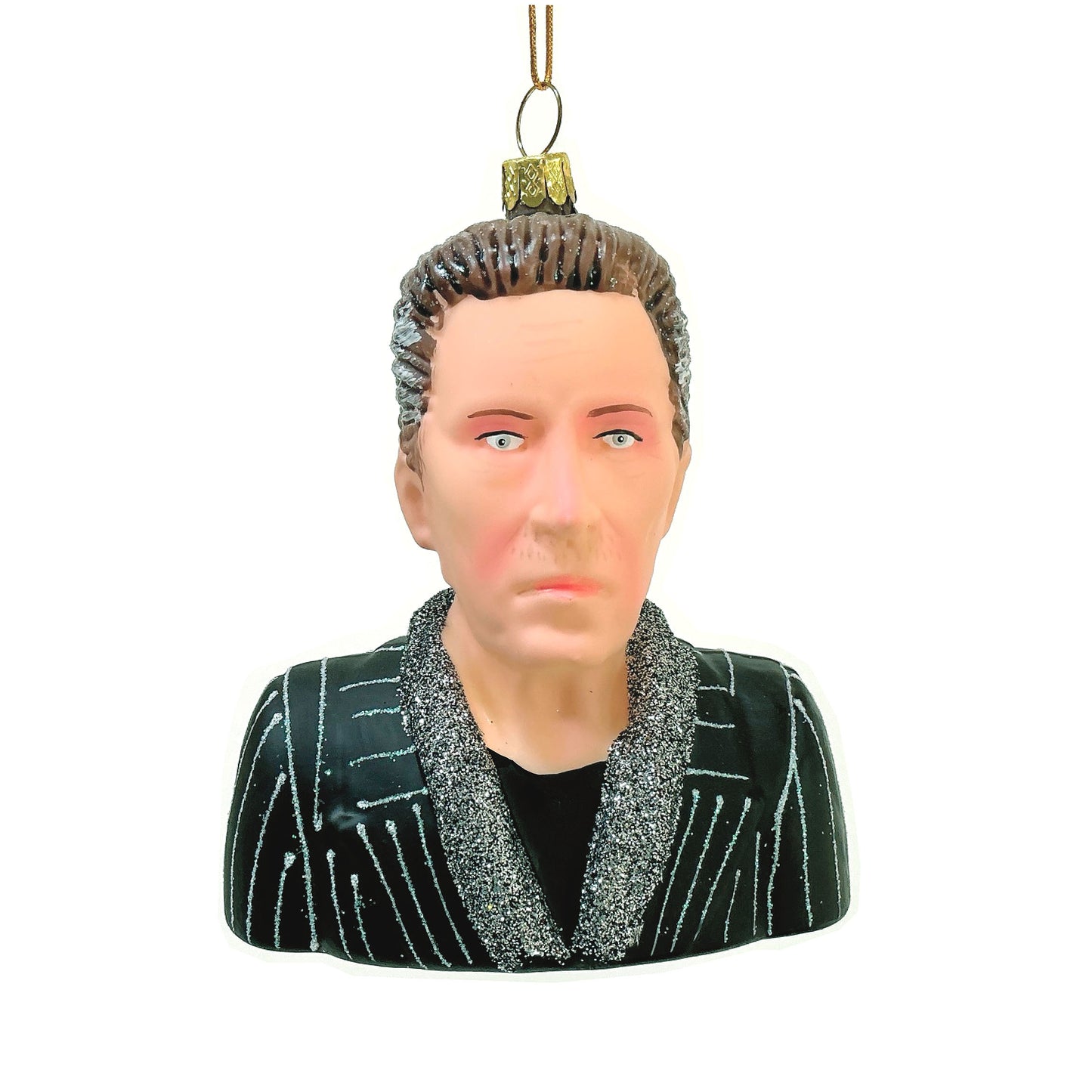 Cody Foster Christopher Walken Glass Ornament