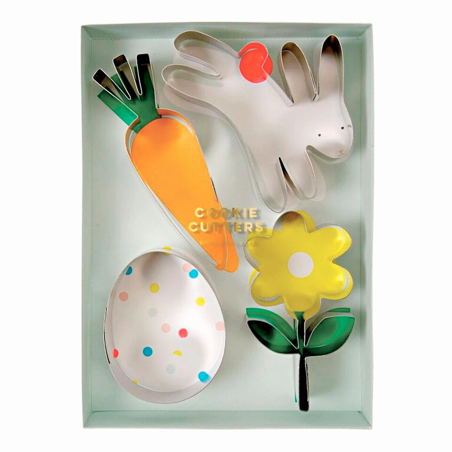 Easter Cookie Cutter Set, Bunny - Carrot - Egg - Flower