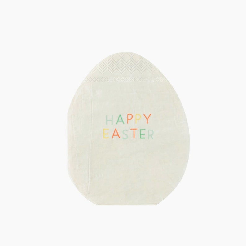Happy Easter Egg Napkins Set of 24