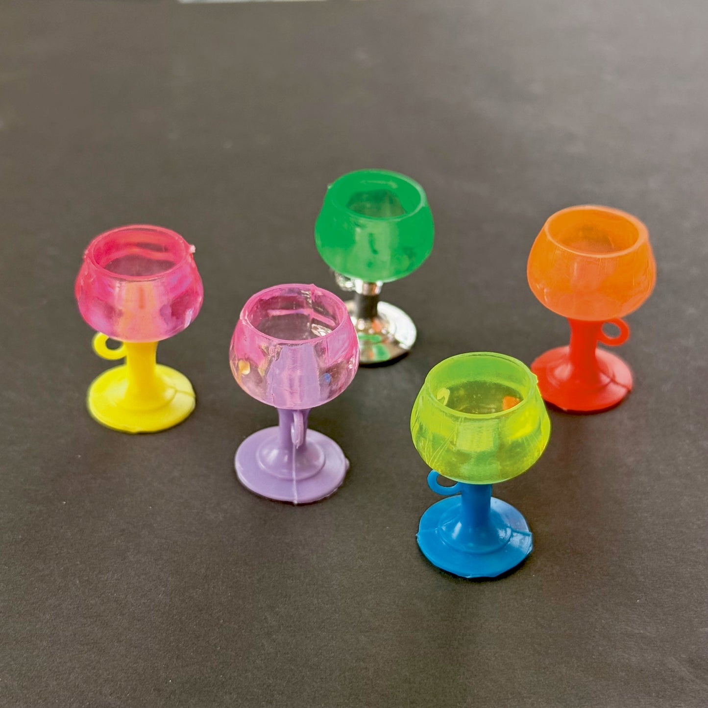 12 Miniature Dollhouse Wine Glass Charms