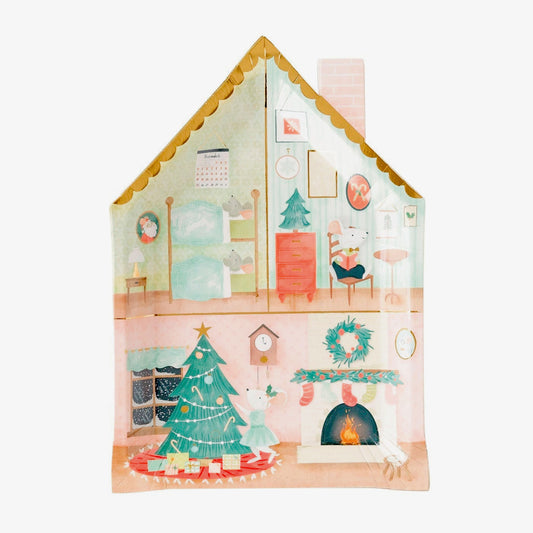 Xmas ‘All Through the House’ Paper Plates