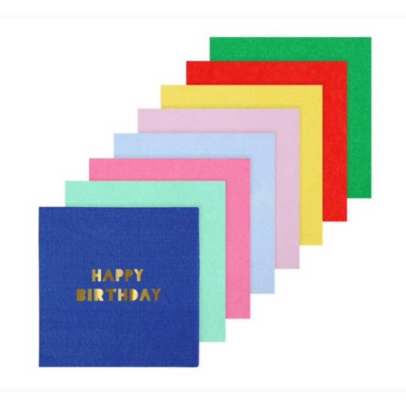 Happy Birthday Cocktail Napkins