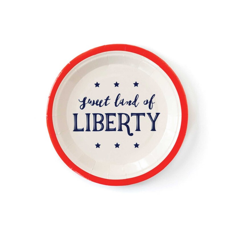 Sweet Land of Liberty 7" Plates