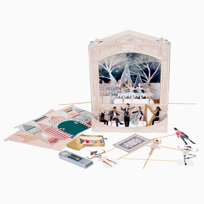 Nutcracker Theater Advent Calendar with Charm Bracelet