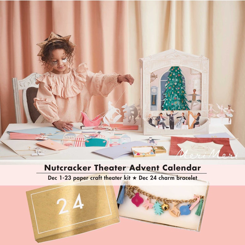 Nutcracker Theater Advent Calendar with Charm Bracelet