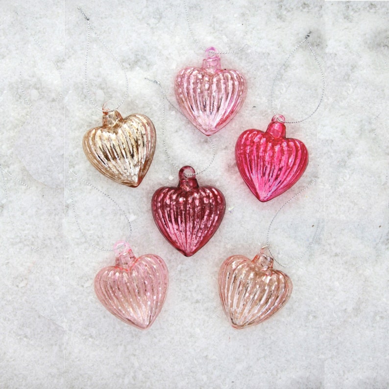 Heartfelt Striped Heart Ornaments