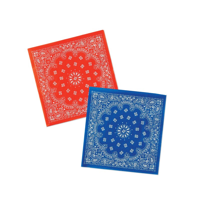 Red White & Blue Bandana Small Napkins