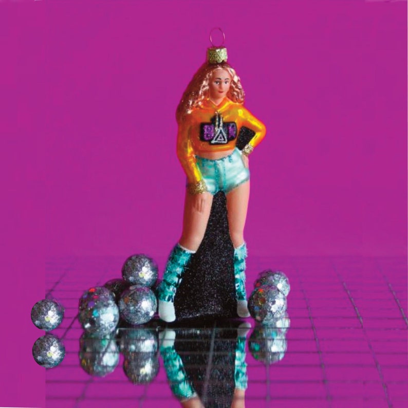 Beyonce Queen Bey Glass Ornament