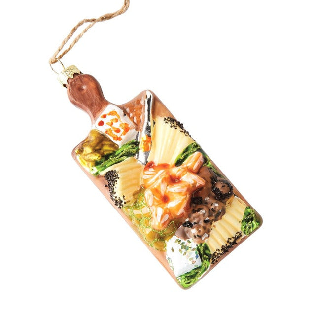 Cheese Board Glass Ornament by Cody Foster