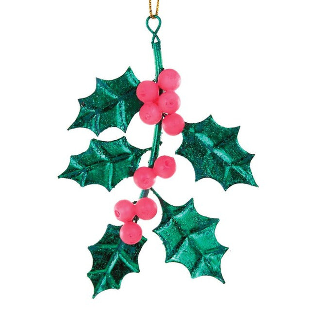 Burnished Holly Ornament / Package Topper