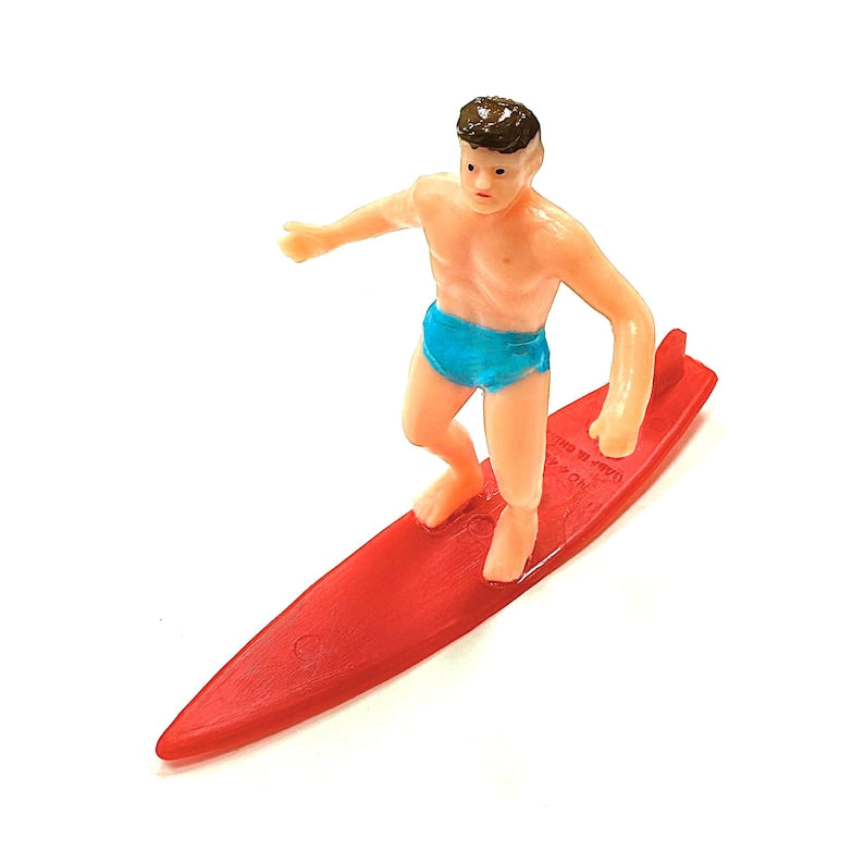 Surfer Cake Topper, Vintage Surf Decor