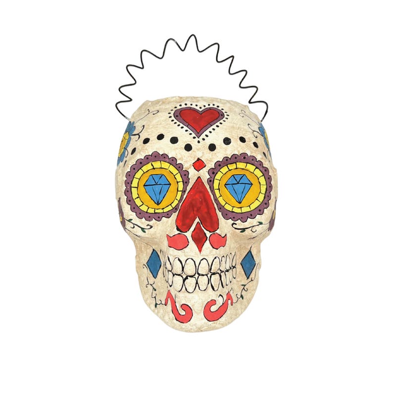 Sugar Skull Candy Bucket
