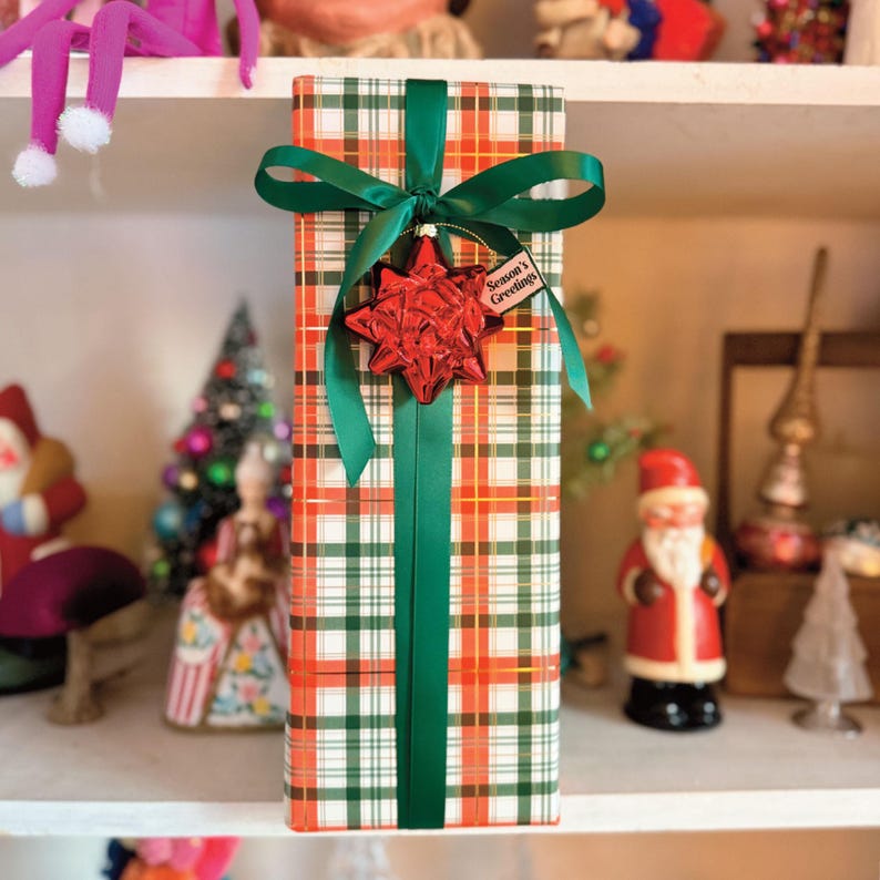 Vintage Bow Ornament / Package Topper