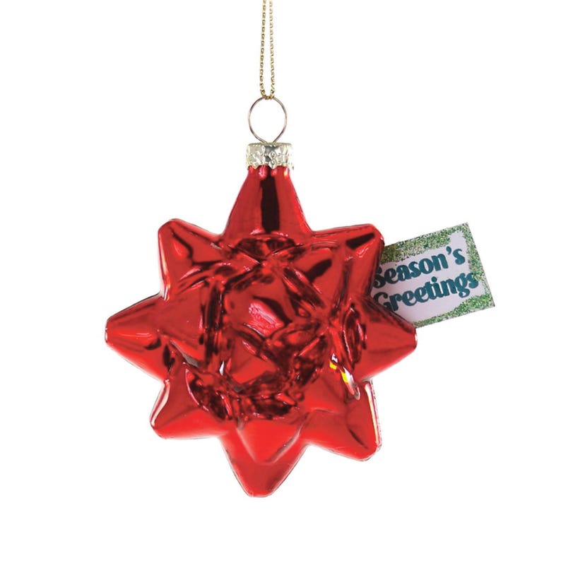 Vintage Bow Ornament / Package Topper