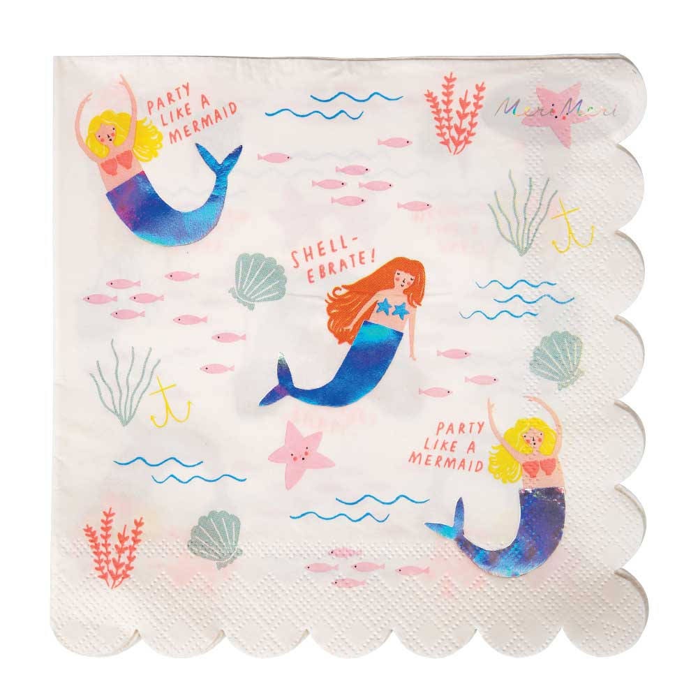 Mermaid Party Large Napkins