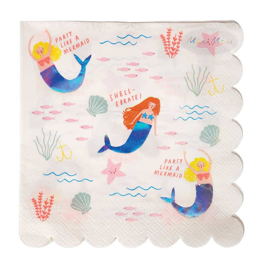 Mermaid Party Large Napkins