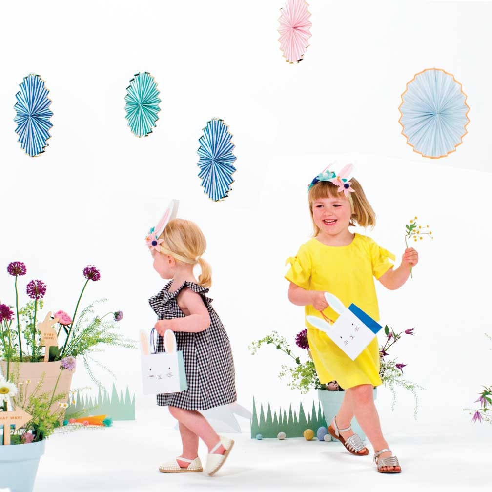 Bunny Headband with Felt Flowers