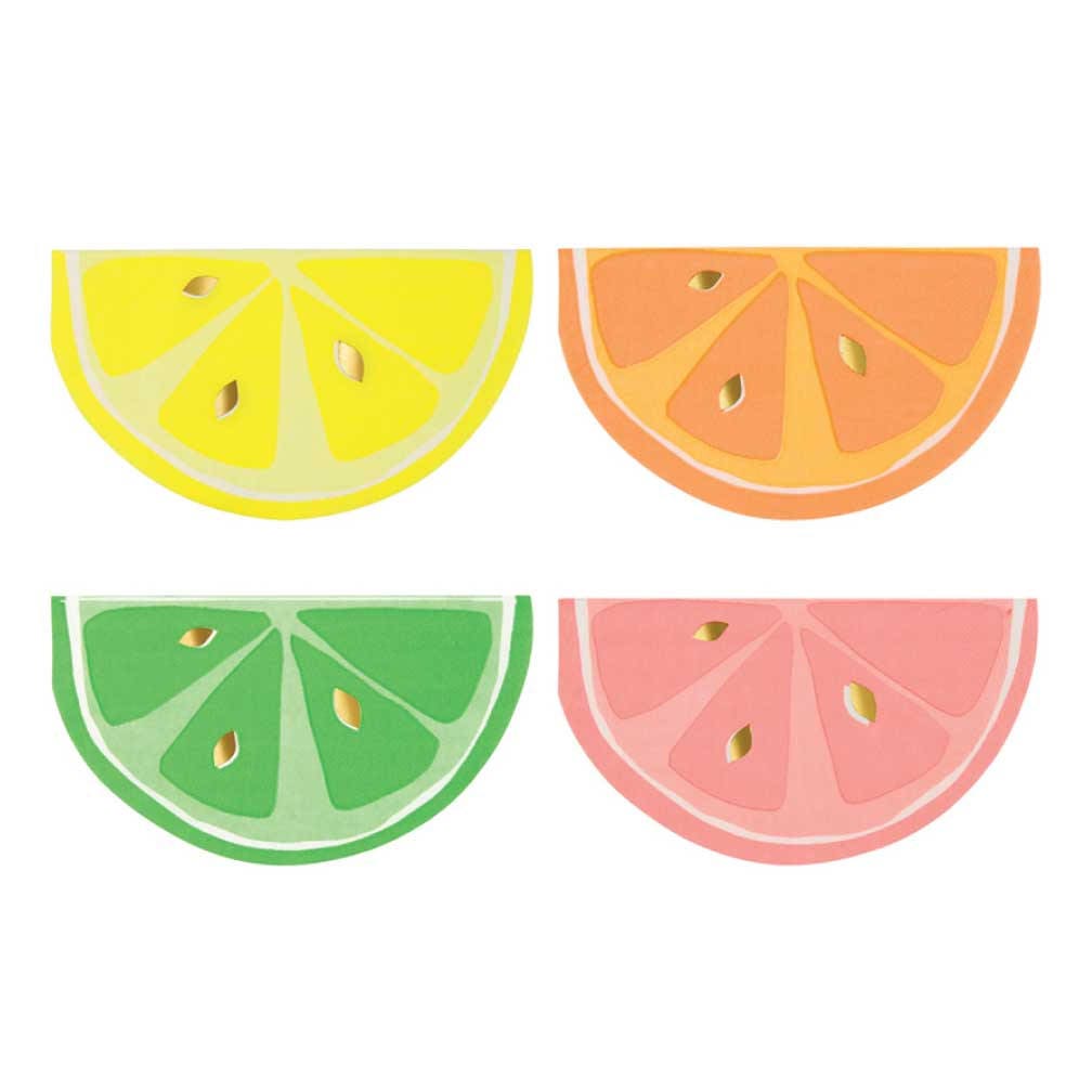 Neon Citrus Small Napkins