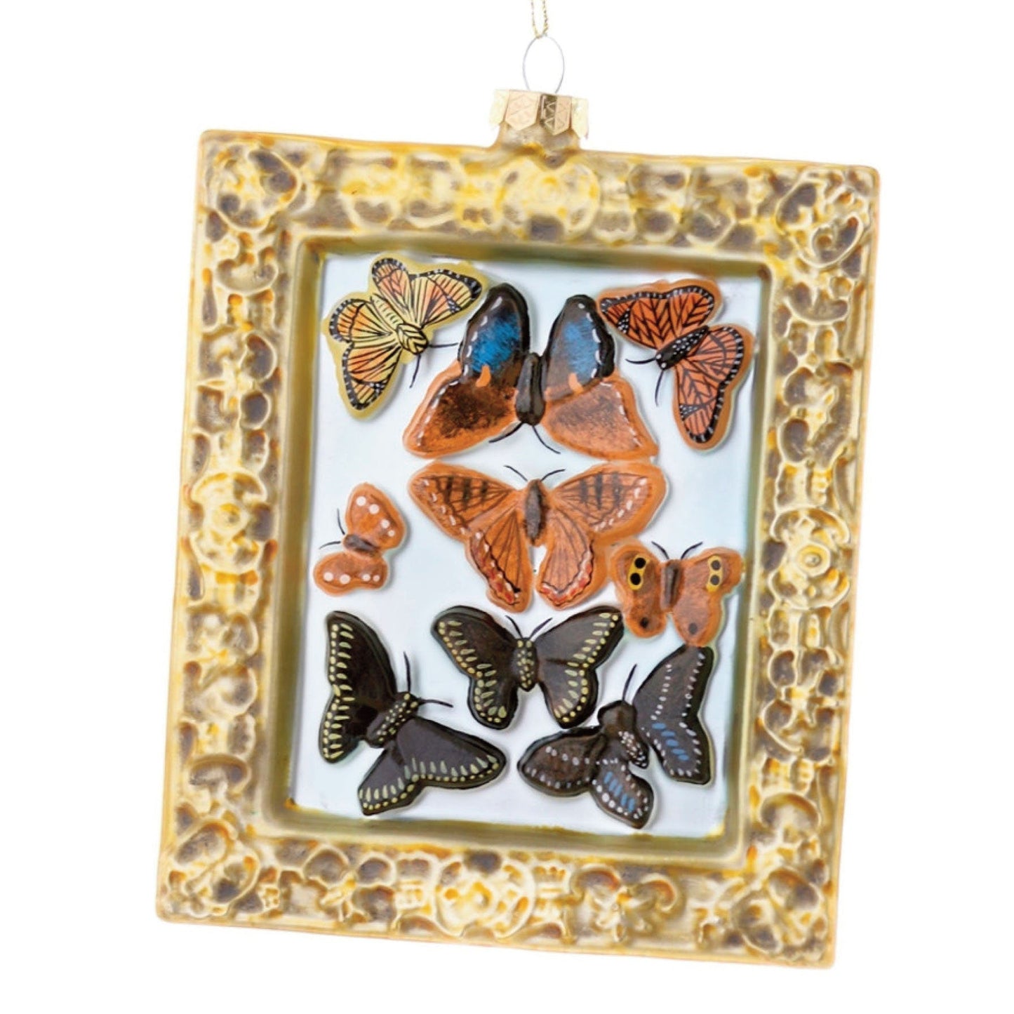 Victorian Butterfly Specimen Glass Ornament by Cody Foster