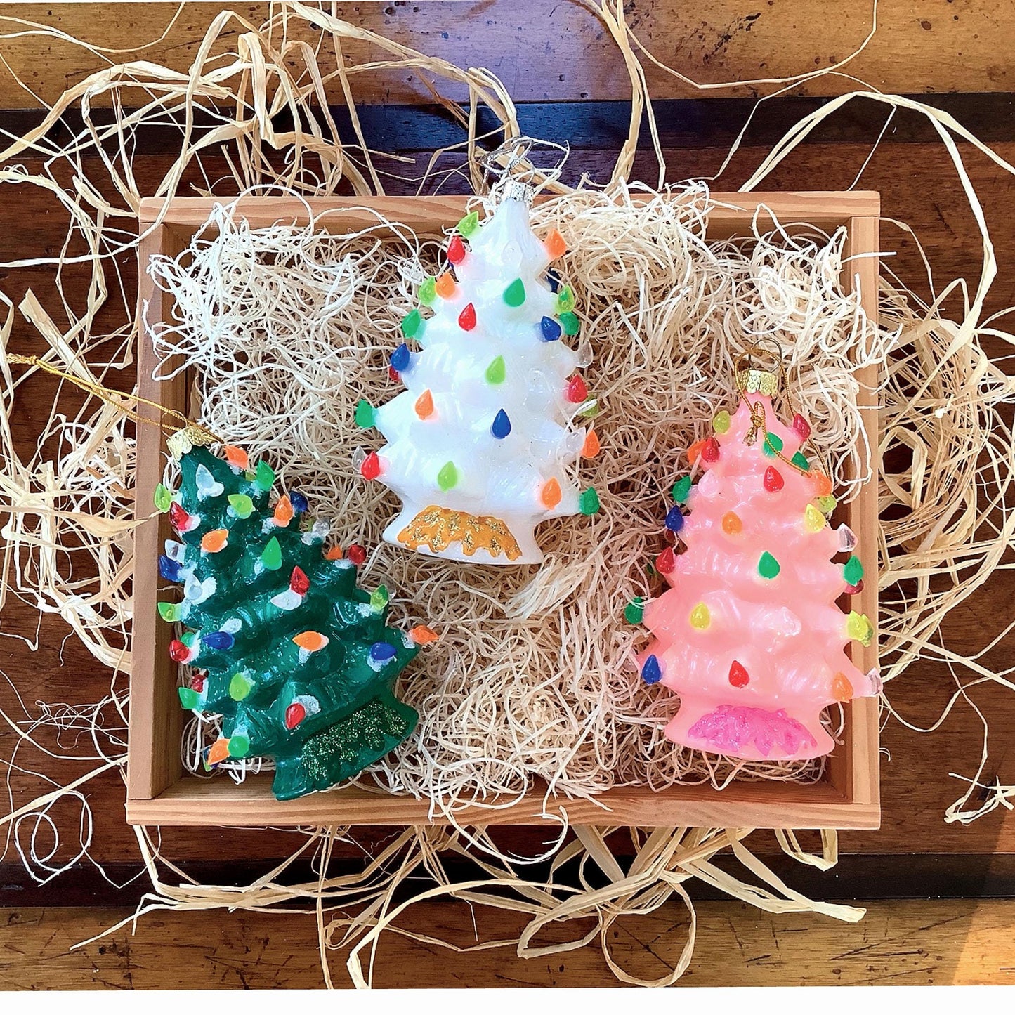 Vintage-Inspired Ceramic Tree Ornament