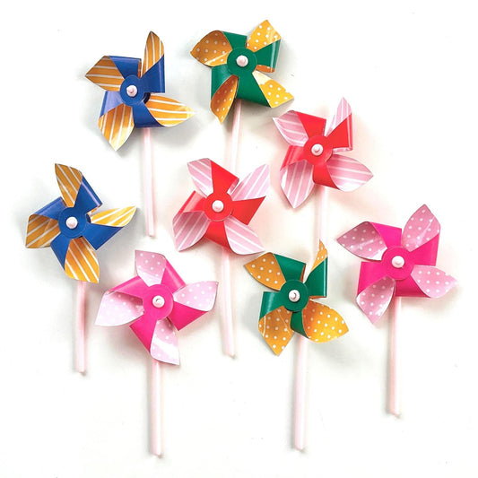 Spinning Pinwheel Cake Toppers
