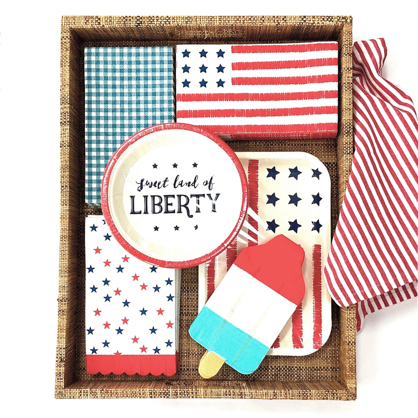 Red White & Blue Bandana Small Napkins