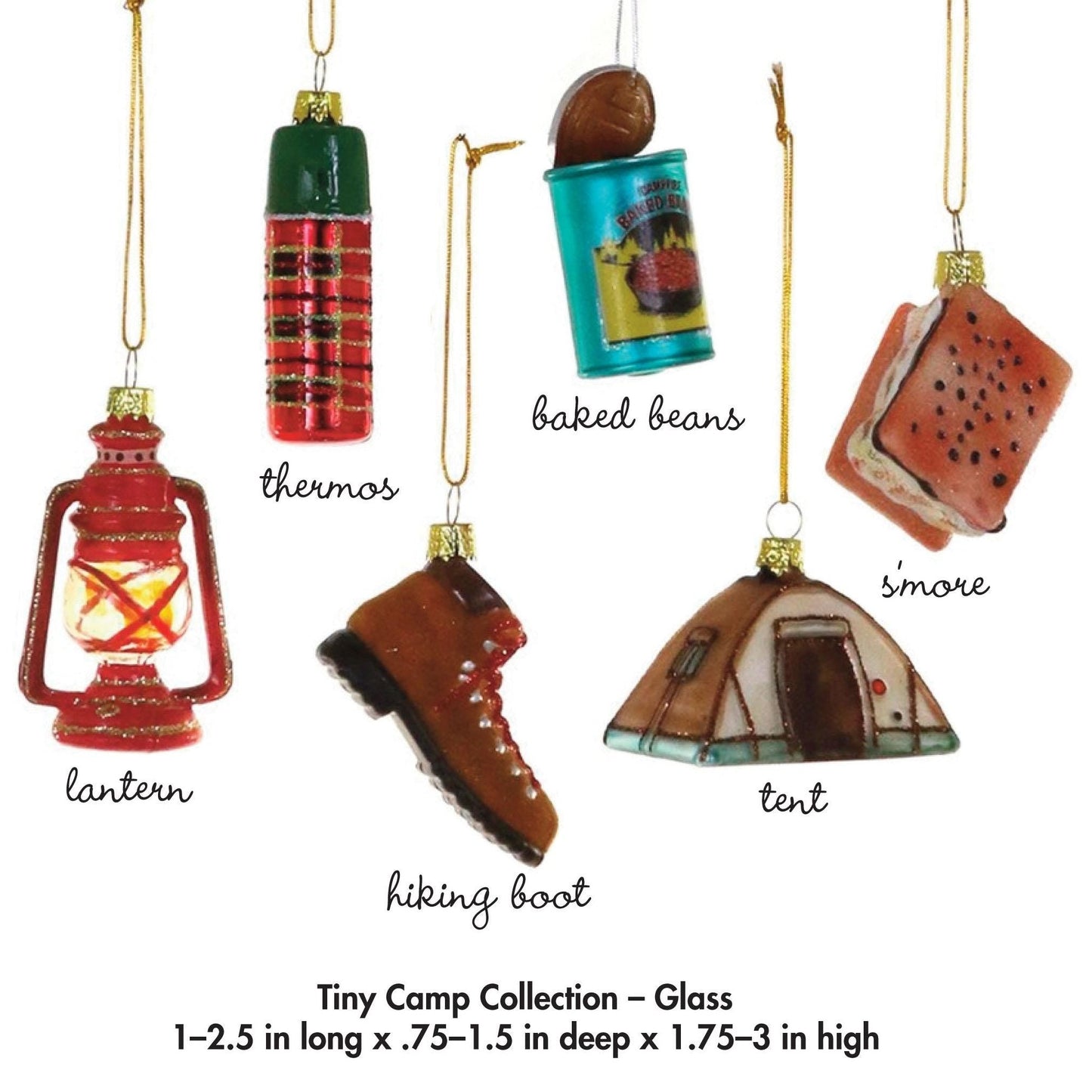 Camping Ornaments Boxed Set of 6