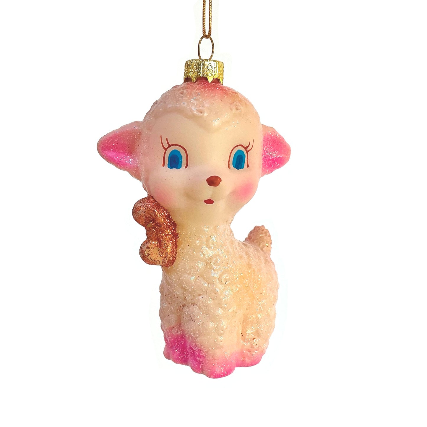 Little Lamb Glass Ornament by Cody Foster