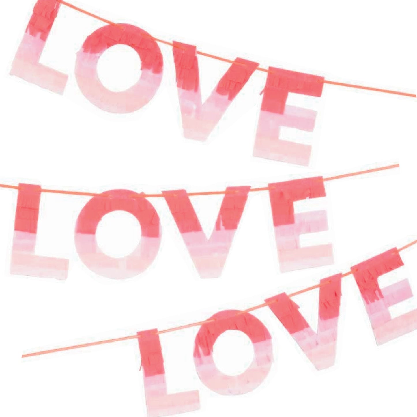 Ombre Pink Love Garland