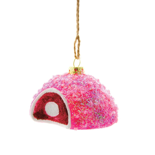 Pink Snowball Ornament