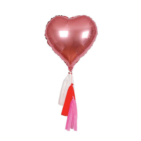 Giant Foil Heart Balloon Kit, Set of 6