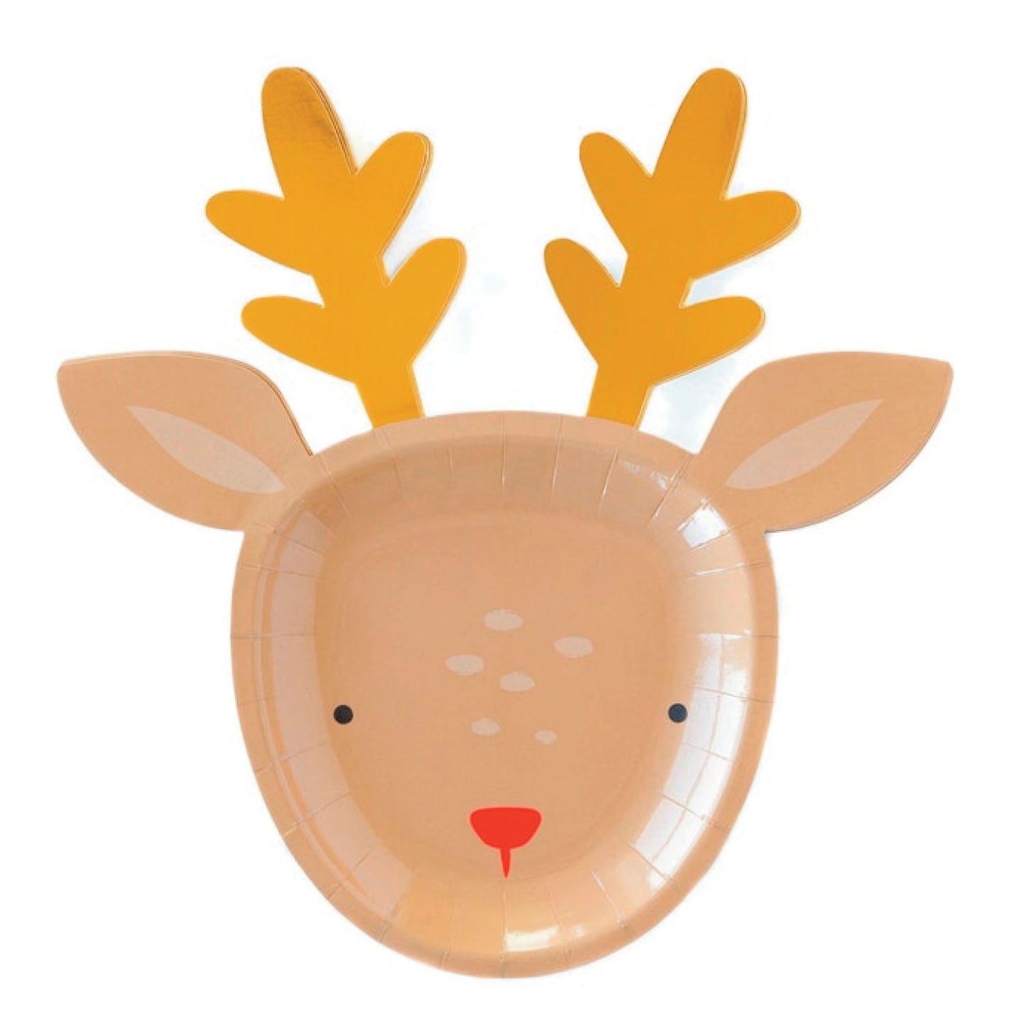 Dear Rudolph Christmas Reindeer Plates