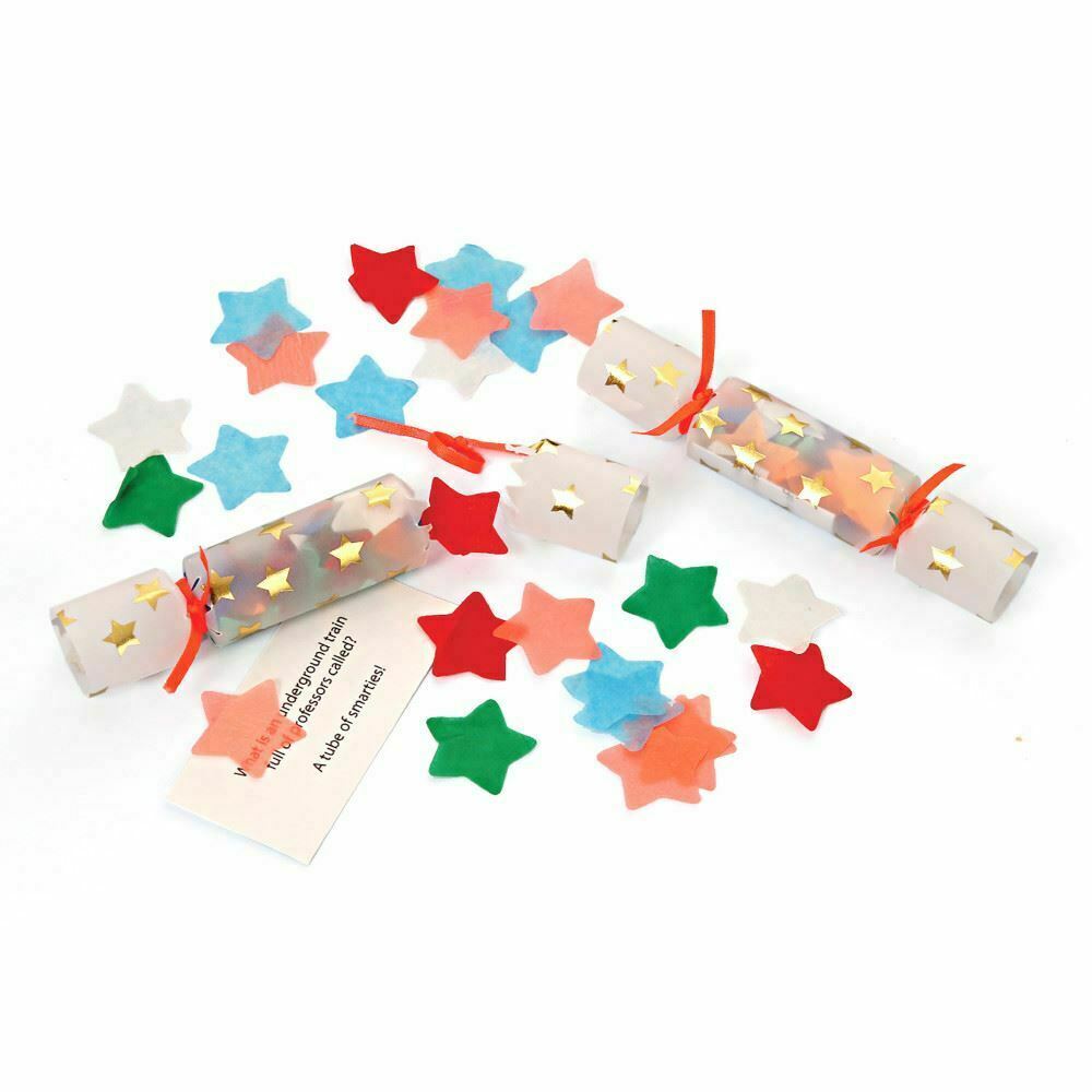 Confetti Star Mini Christmas Crackers