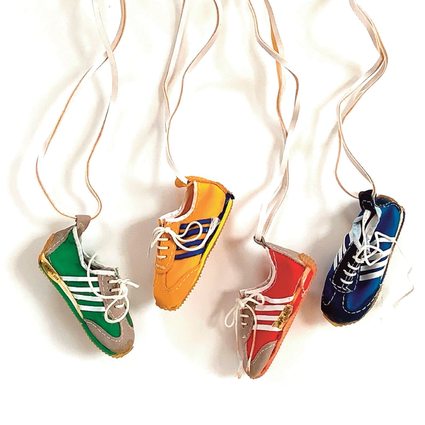 Vintage ’80s Leather Sneaker Necklace