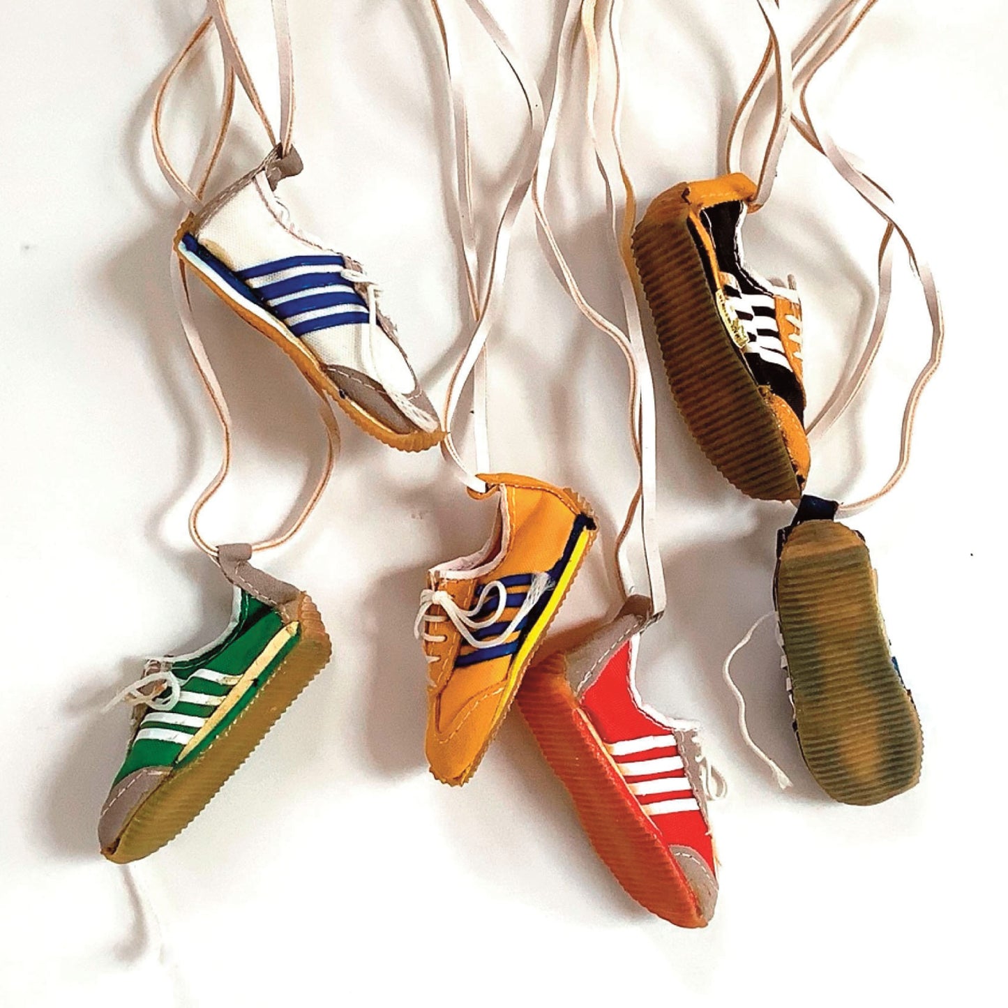Vintage ’80s Leather Sneaker Necklace
