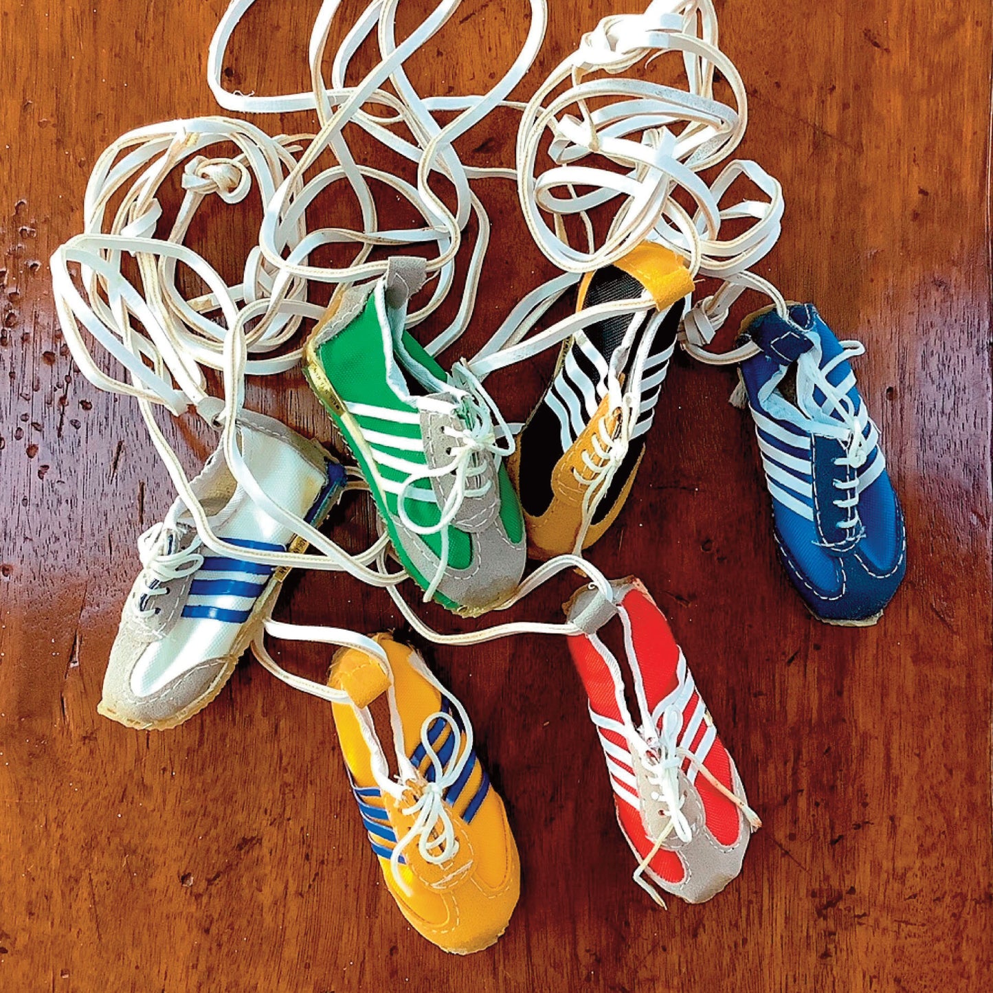 Vintage ’80s Leather Sneaker Necklace