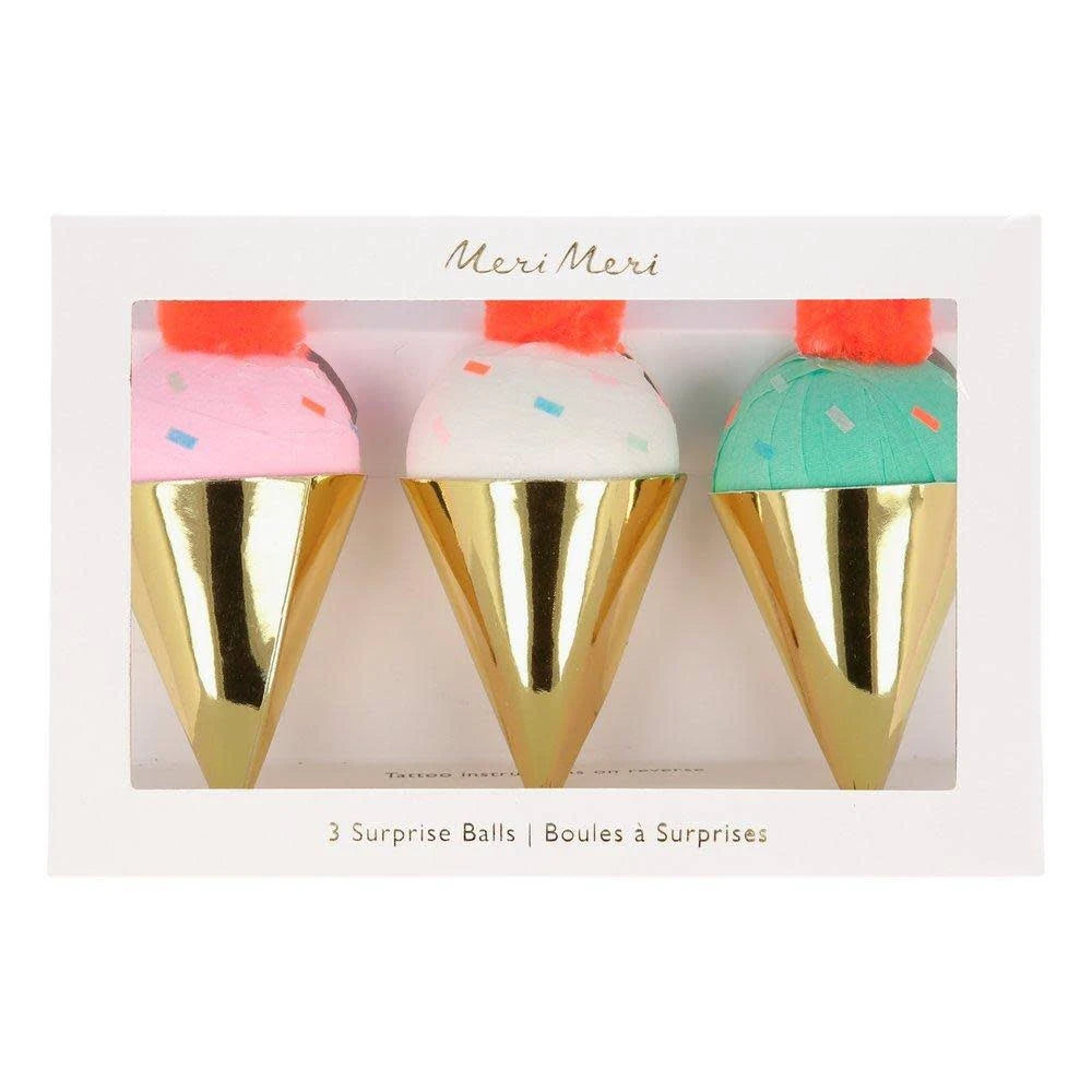 Ice Cream Surprise Balls x3