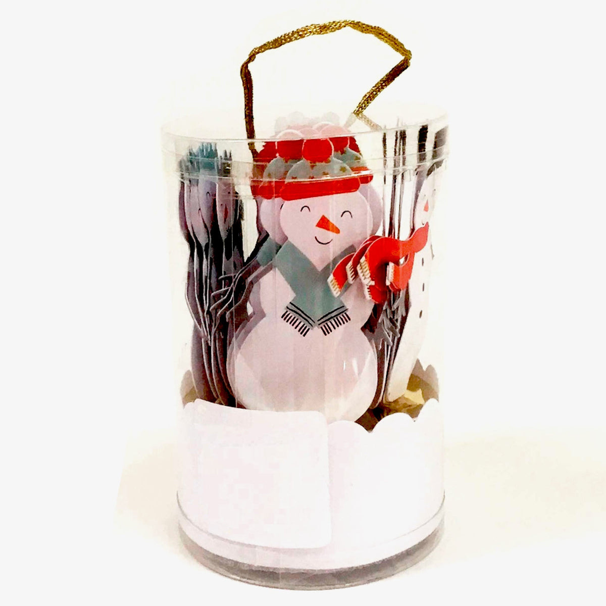 Holiday Snowman Cupcake Toppers & Party Picks