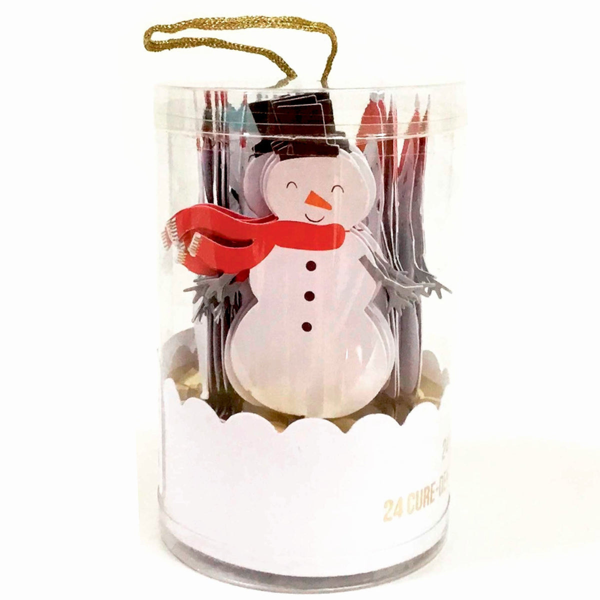 Holiday Snowman Cupcake Toppers & Party Picks