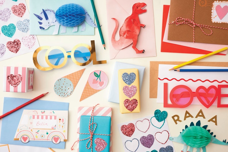 Glitter Heart Stickers 96 Count